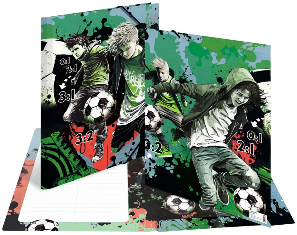 Herma Eckspannermappe , Street Soccer, , Karton, Din A3