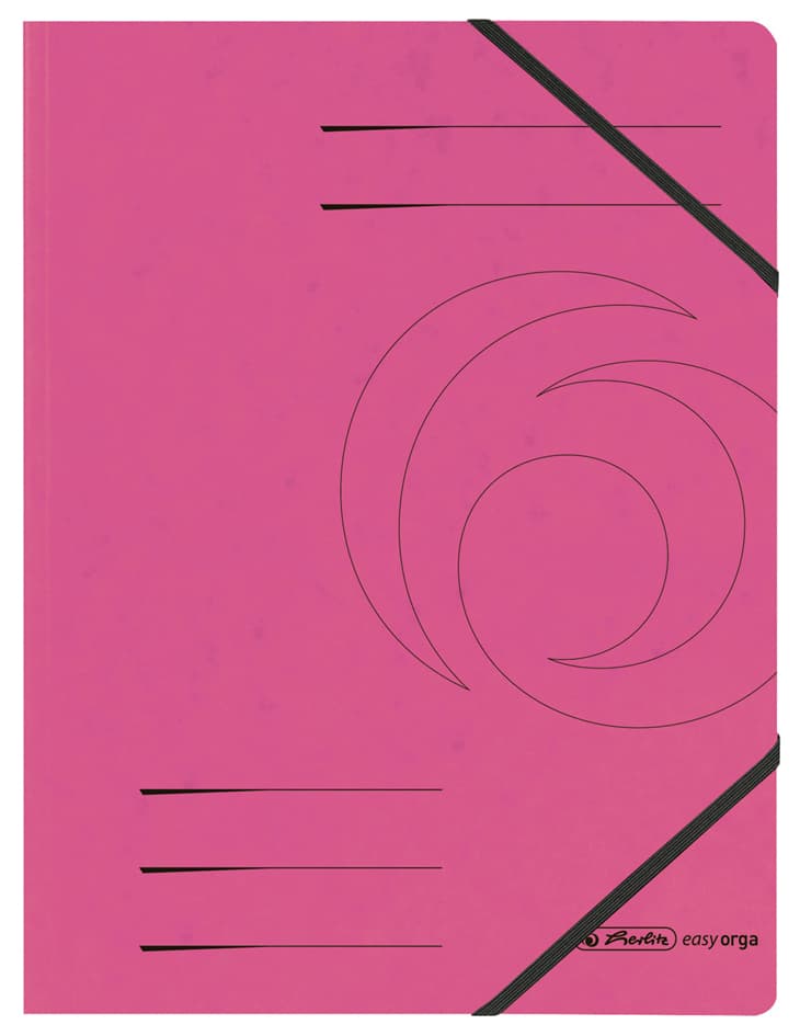 Herlitz Eckspannermappe Easyorga, A4, Karton, Blau