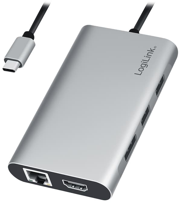 Logilink Usb 3.2 (Gen1) Docking-Station, Usb-C, 8-Port