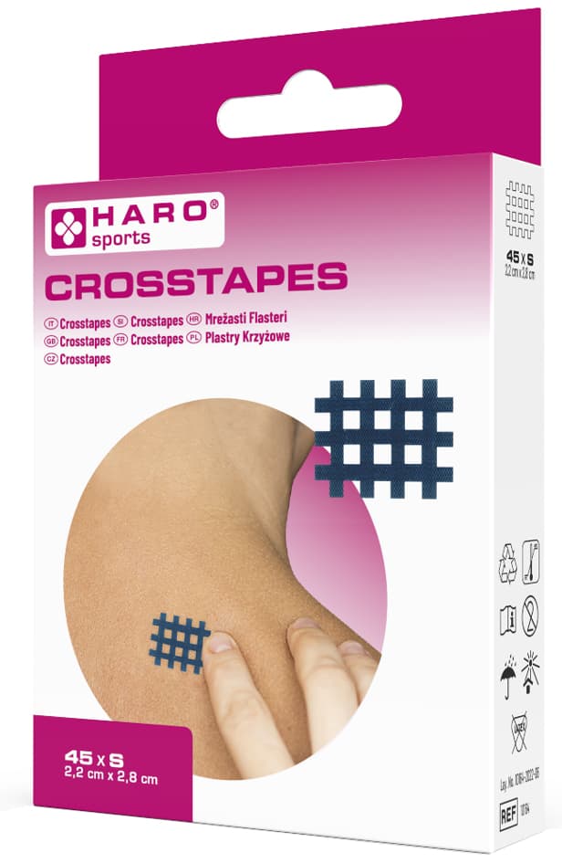 Haro Crosstape/Gitterpflaster, Größe: S, Blau