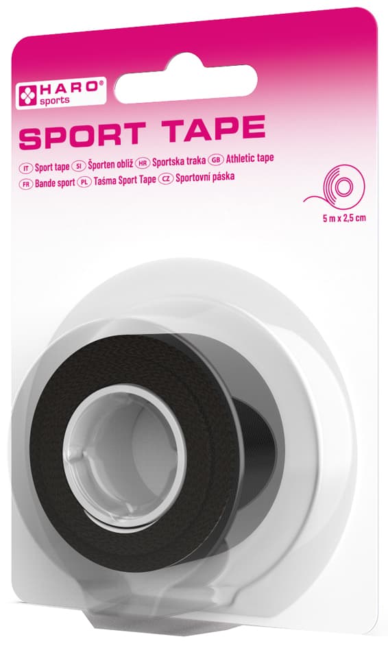 Haro Sport-Tape, 25 Mm X 5 M, Schwarz