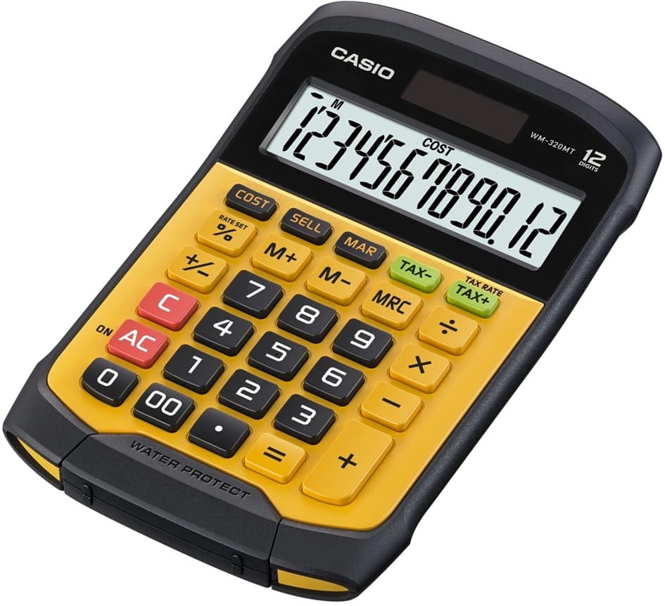 Casio Tischrechner Wm-320 Mt, Solar-/ Batteriebetrieb
