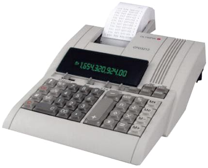 Olympia Druckender Tischrechner Cpd-3212s, Lichtgrau