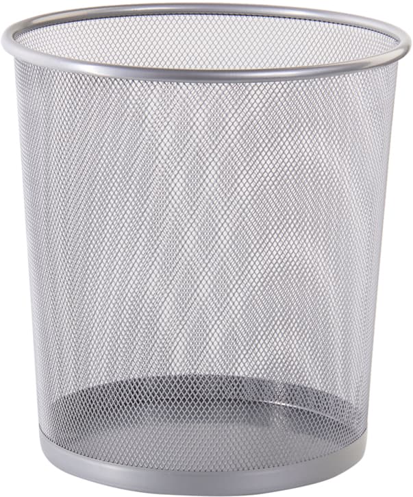 Westcott Papierkorb, Aus Drahtmetall, 12,3 L, Silber