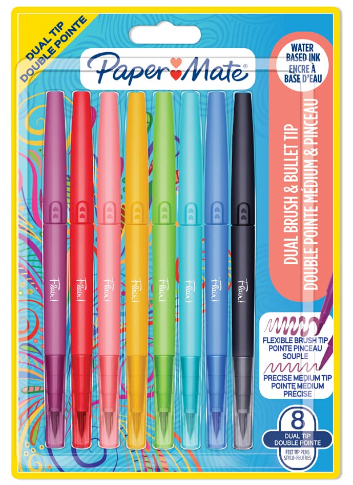 Paper:Mate Doppelfasermaler Flair Dual Brush, 8er Blister