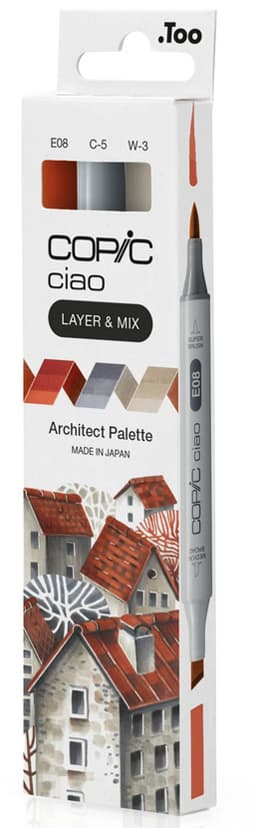Copic Marker Ciao, 3er Set , Architect Palette,