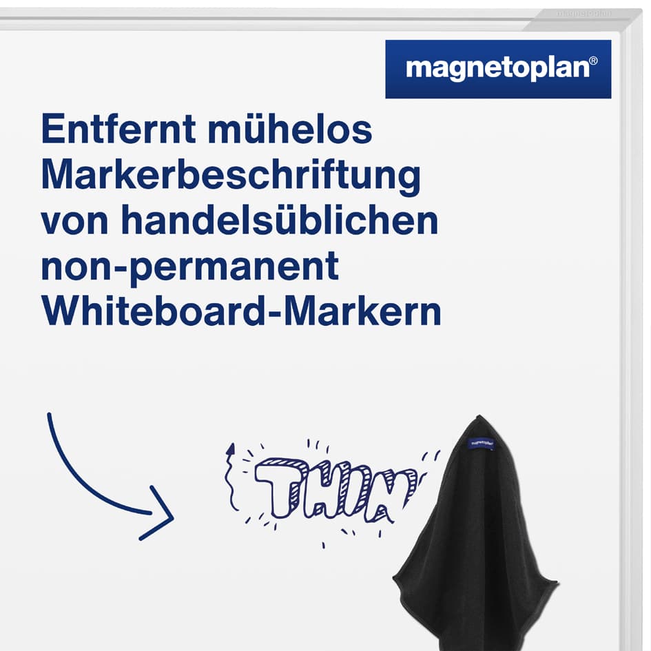 Magnetoplan Reinigungstuch Magnetocleaner, Schwarz