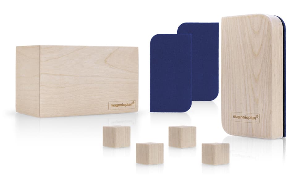 Magnetoplan Whiteboard Zubehör-Set Wood Series, Birke