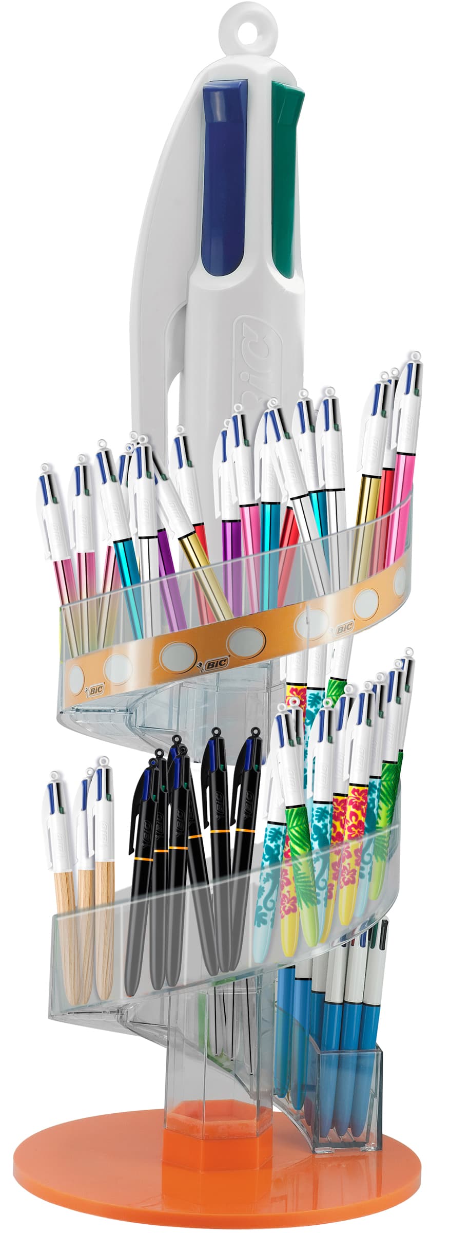 Bic Druckkugelschreiber 4 Colours, 96er Turmdisplay