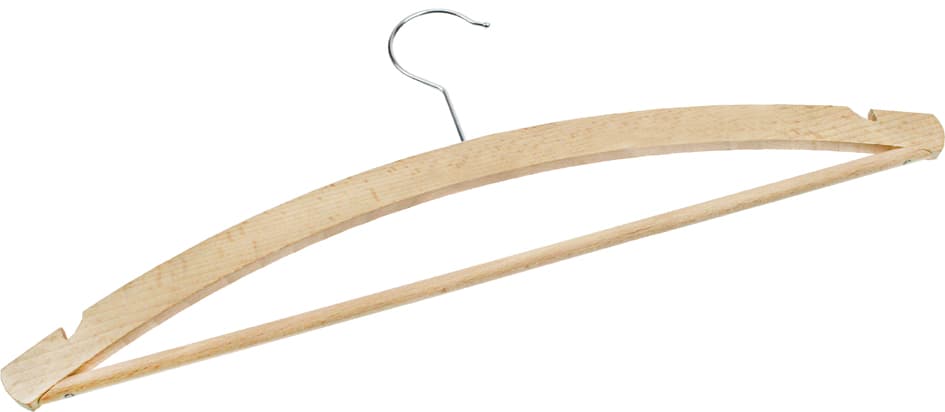 Peggy Perfect Holz-Kleiderbügel Mit Steg Und Einschnitt