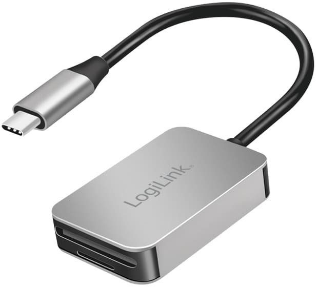 Logilink Usb-C 3.2 Gen 1 Dual-Kartenleser, Aus Aluminium
