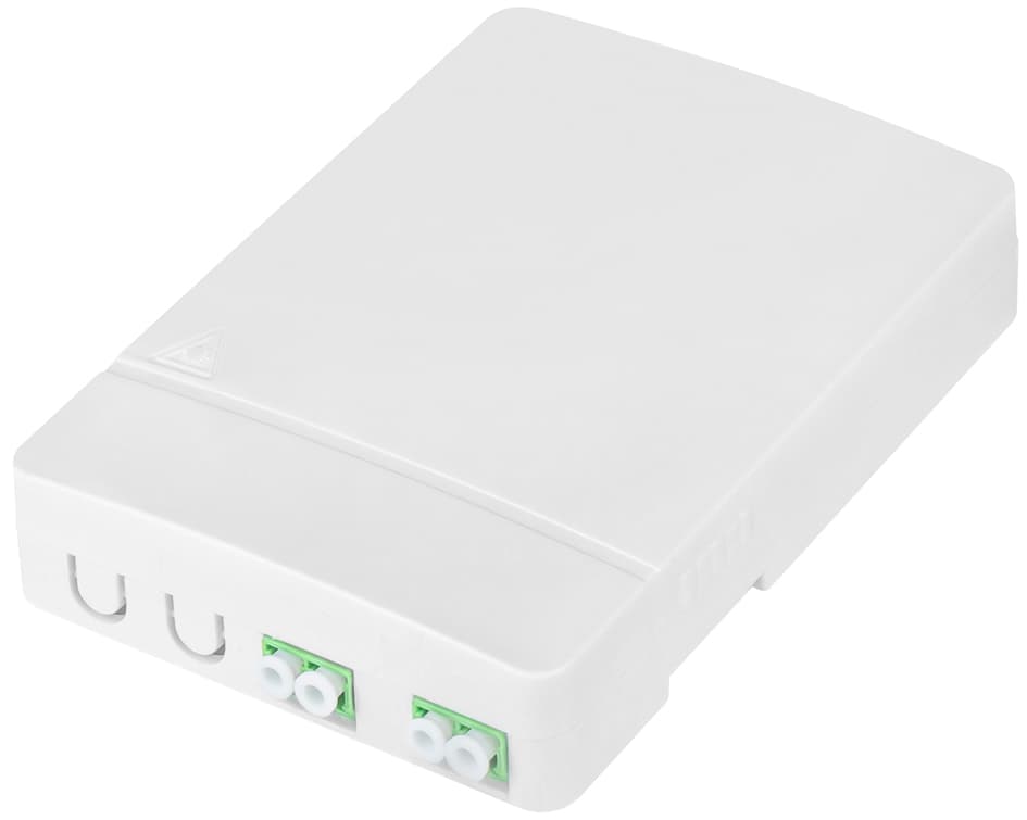 Digitus Ftth Gehäuse, 2 X Lc/Apc Dx Kupplung, Weiß