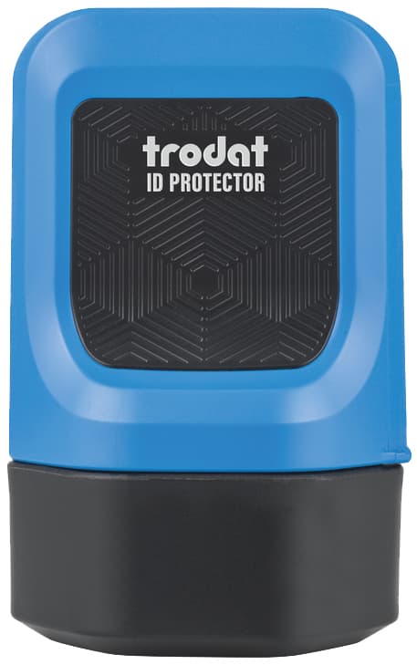 Trodat Datenschutz-Rollstempel Id Protector, Blau
