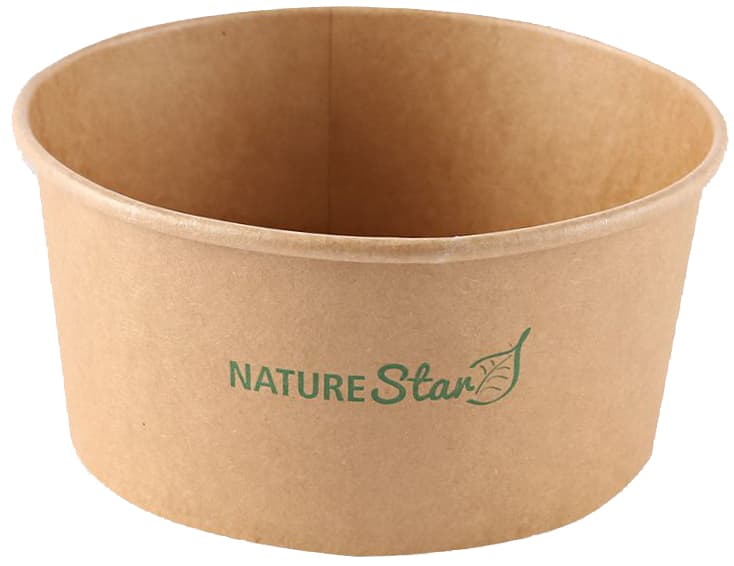 Nature Star Salatschalen Caesar, Rund, 1.000 Ml, Braun