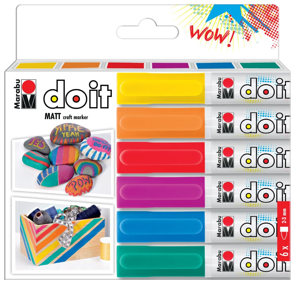 Marabu Acrylmarker Do It Craftmarker, 6er Set