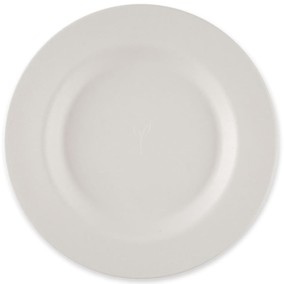 Nature Star Zuckerrohr-Teller Gourmet, Rund, 270 Mm, Weiß