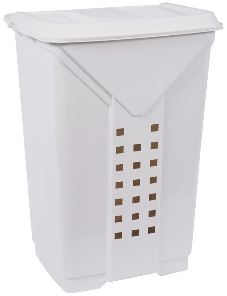 Eda Wäschebox Prima, Mit Deckel, 60 Liter, Weiß