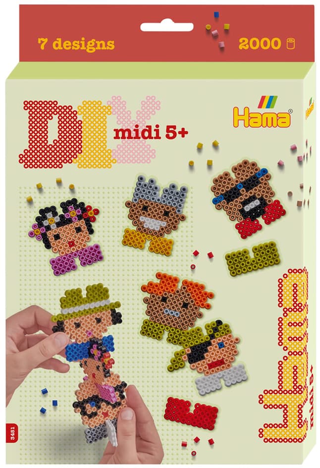 Hama Bügelperlen Midi , Pixel 8, , Geschenkpackung