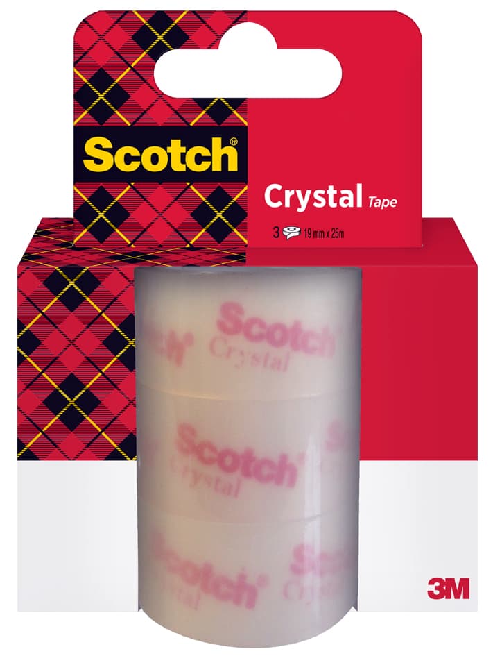 Scotch Klebefilm Crystal Clear 600, 19 Mm X 25 M