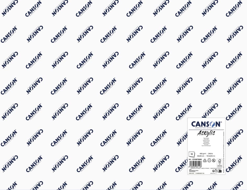 Canson Zeichenpapier , Acrylic, , 650 X 1.000 Mm, 400 G/Qm