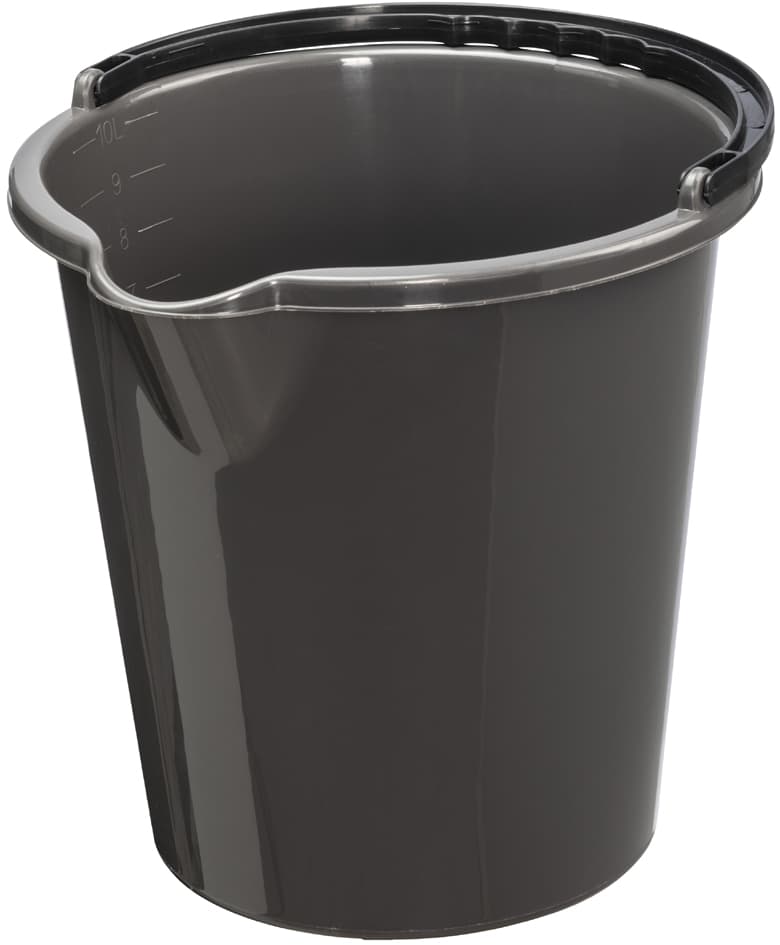 Plast Team Putzeimer , Vancouver, , Rund, 10 Liter, Anthrazit