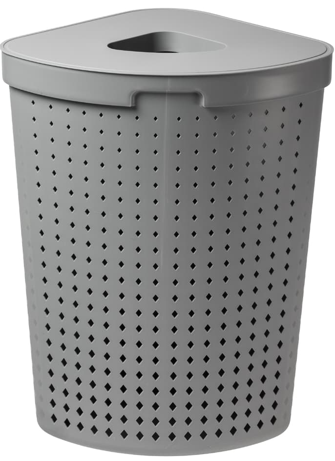 Nhg Wäschesammler Seoul, 62 Liter, Eckig, Grau