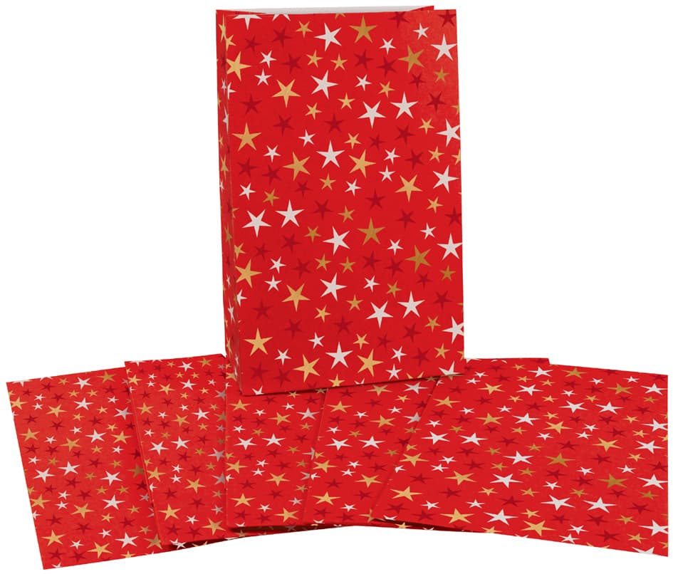 Cactus Weihnachts-Papiertüte , Sterne, , (B)100 X (H)160 Mm