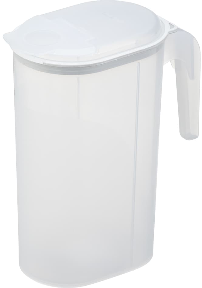 Plast Team Saftkrug, 1,5 Liter, Transparent/Weiß