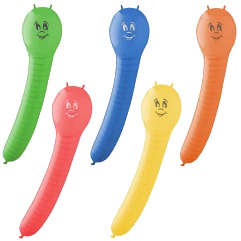 Papstar Luftballons , Caterpillar, , Farbig Sortiert