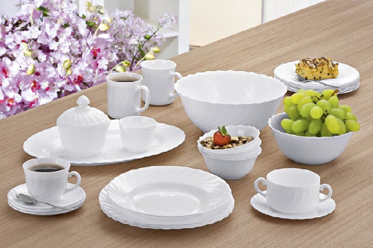 Esmeyer Arcoroc Kaffeetasse Trianon, 0,22 L, Weiß