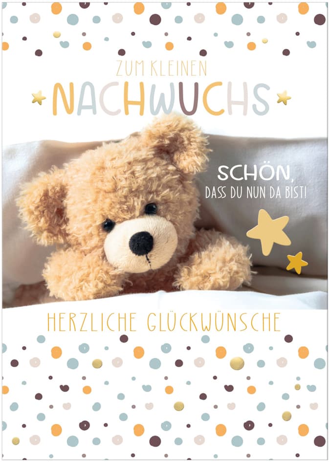 Susy Card Geburtskarte , Teddy, , Din A5