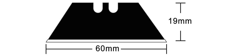 Hansa Ersatzklingen, Klingenbreite: 19 Mm, 60 Grad, Schwarz