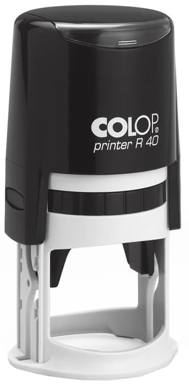 Colop Textstempel Printer R40, Rund, Schwarz