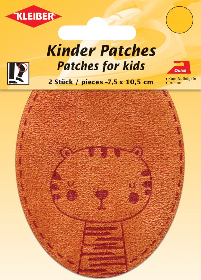 Kleiber Applikation , Tiger, , Orange, 2er Blister