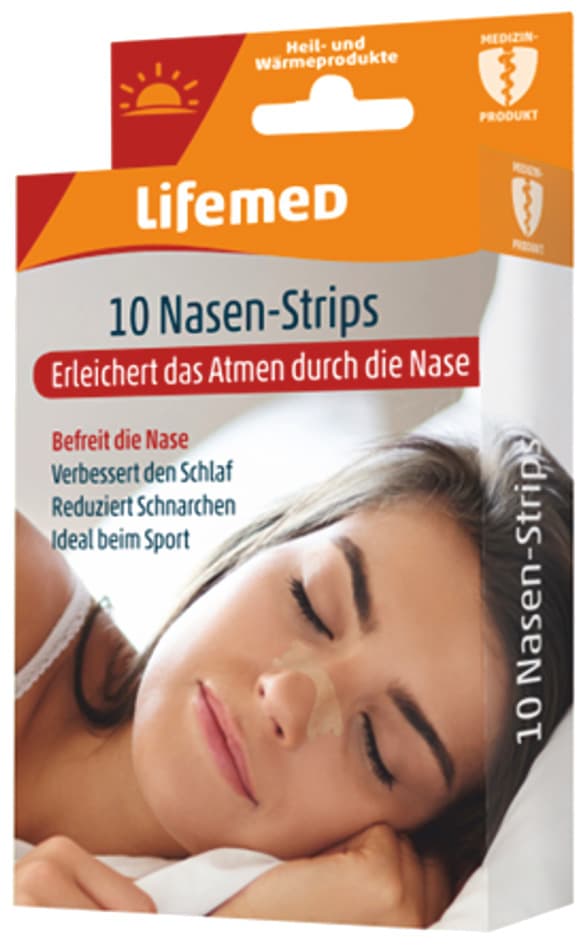 Lifemed Nasen-Strips, 19 X 66 Mm, Hautfarben, 10er