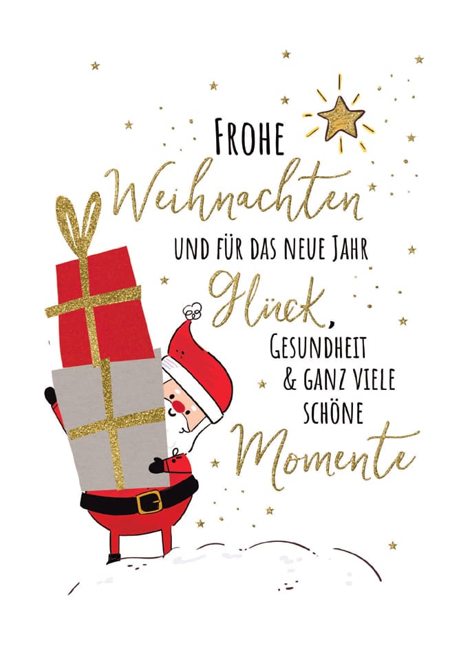 Cactus Weihnachtskarte , Geschenke Weihnachtsmann,