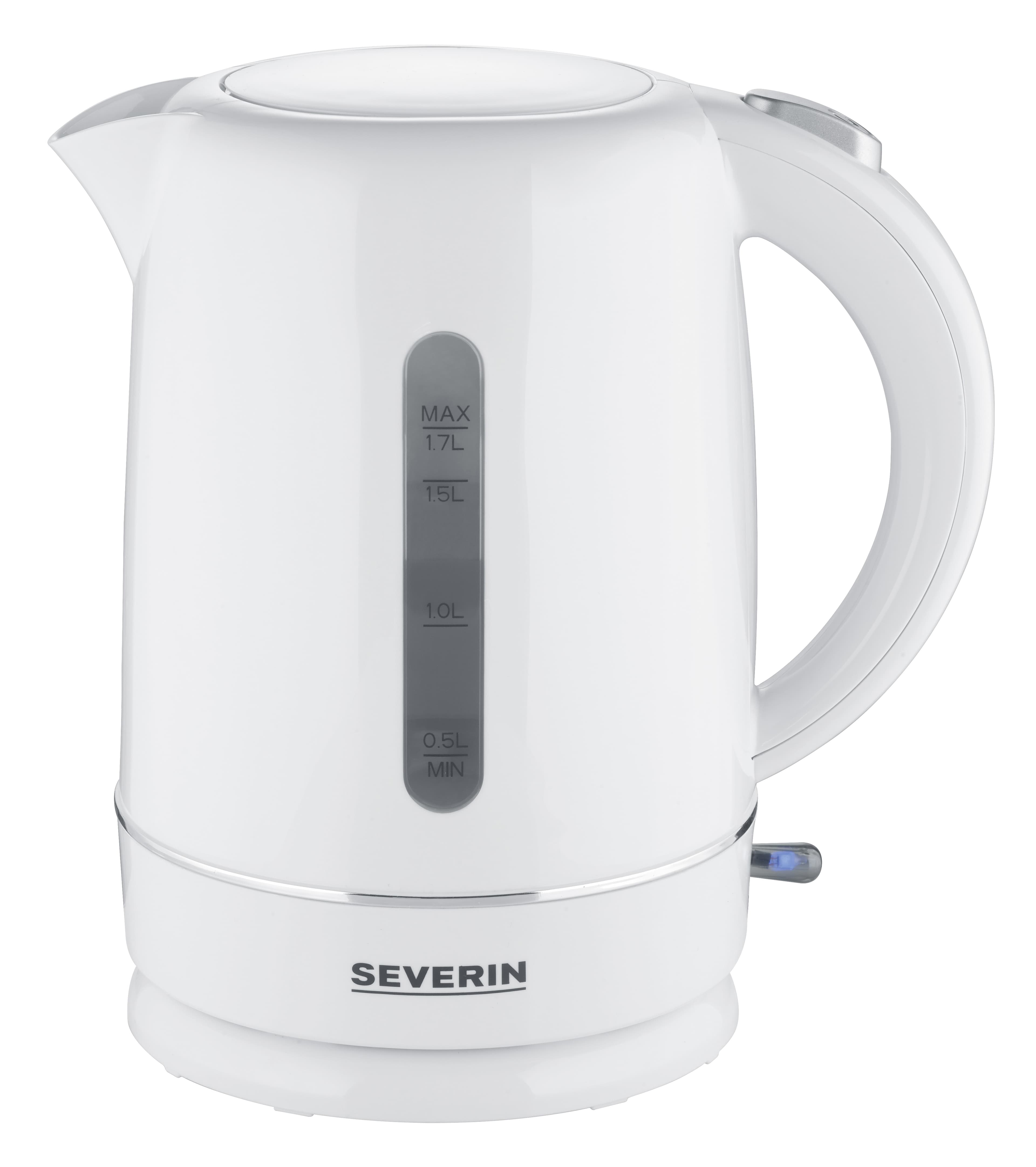 Severin Wasserkocher Wk 4325, 1,7 Liter, Weiß