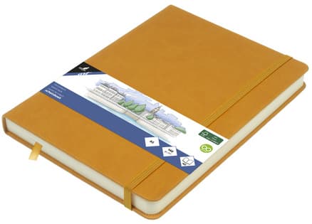 Kangaro Skizzenbuch, Pu-Hardcover, Din A5, Ockergelb