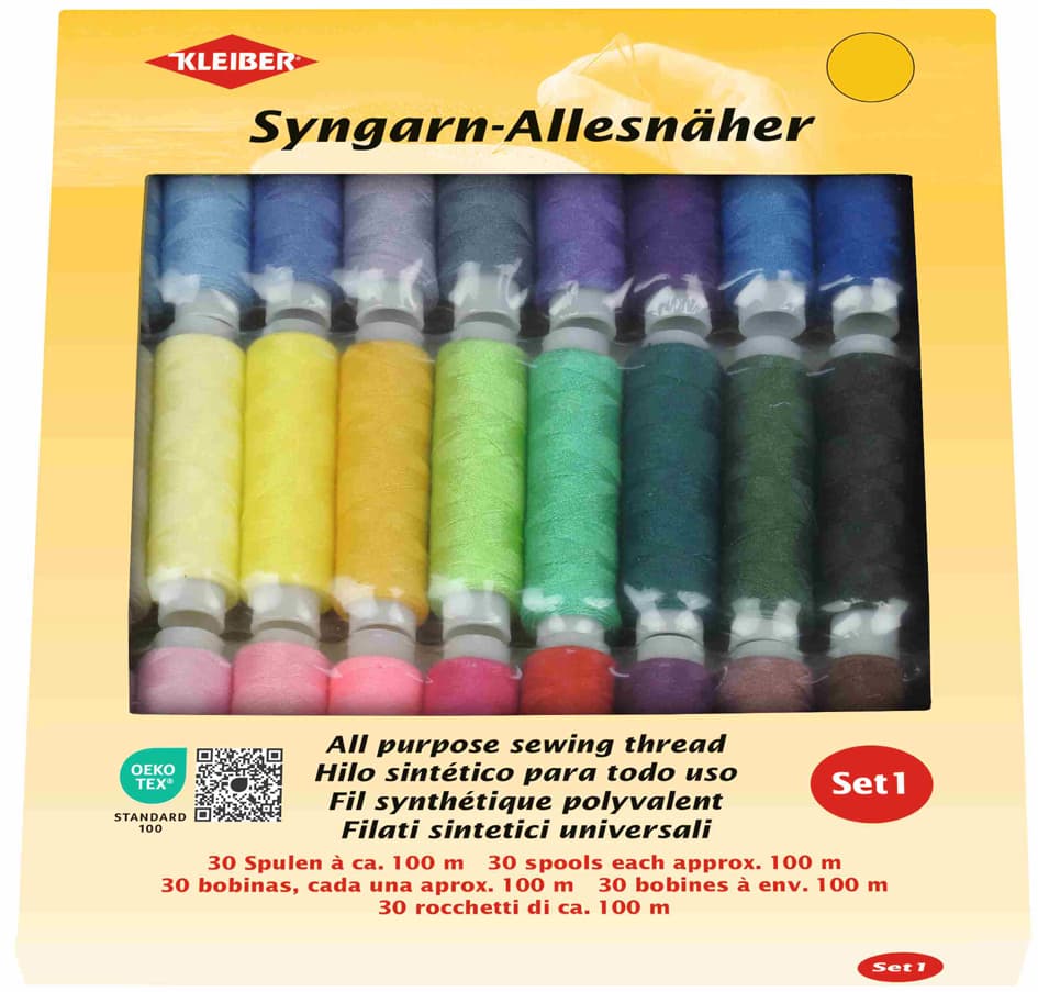 Kleiber Nähgarn-Set Syngarn Allesnäher, 30 X 100 Mm