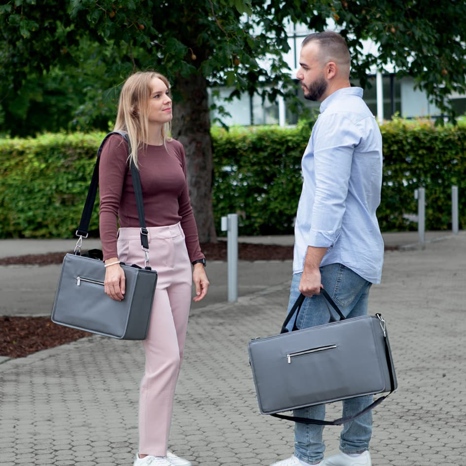 Sigel Businesstasche Desk Sharing Bag, Rpet, Größe: L, Grau