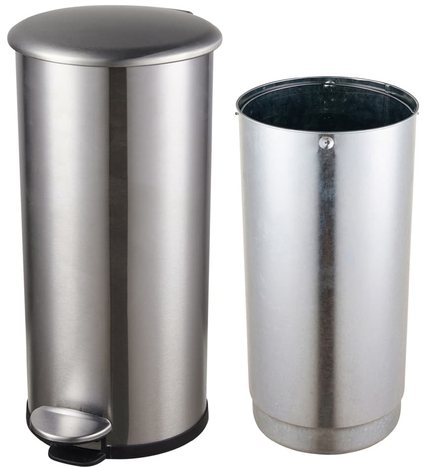 Helit Tret-Abfallbehälter , The Zinc, , 12 Liter, Weiß