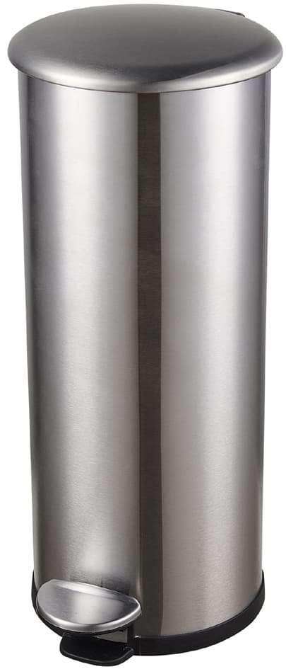 Helit Tret-Abfallbehälter , The Zinc, , 20 Liter, Silber
