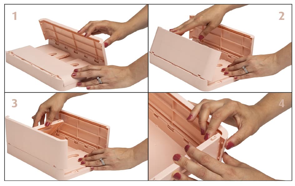 Exacompta Aufbewahrungsbox Smart Case Midi, Pazifikblau