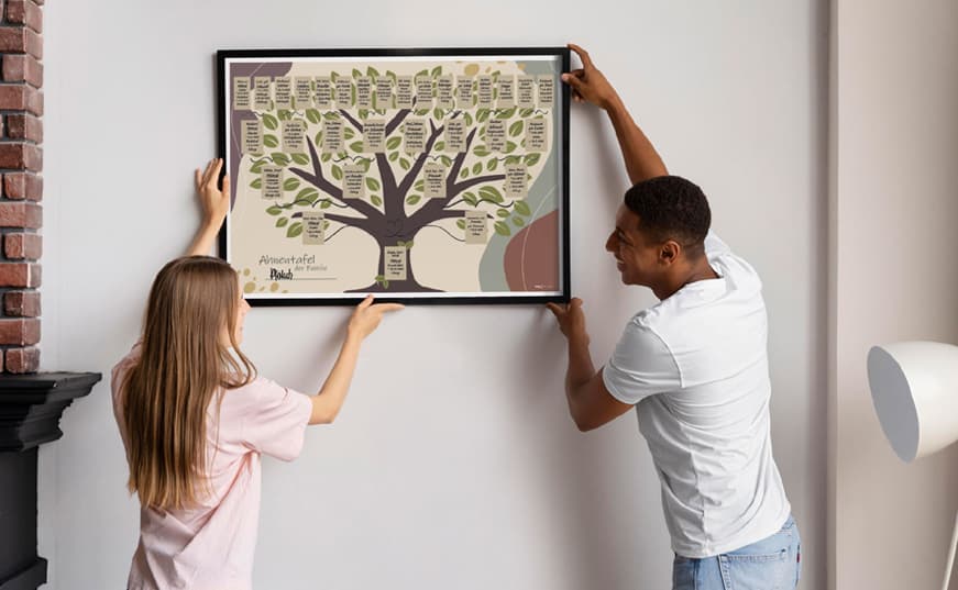 Rnk Verlag Schmuck-Ahnentafel , Illustrierter Baum, , Din A2