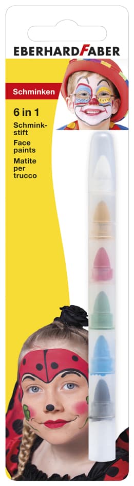 Eberhard Faber 6-In-1 Schminkstift, 1 Stift - 6 Farben
