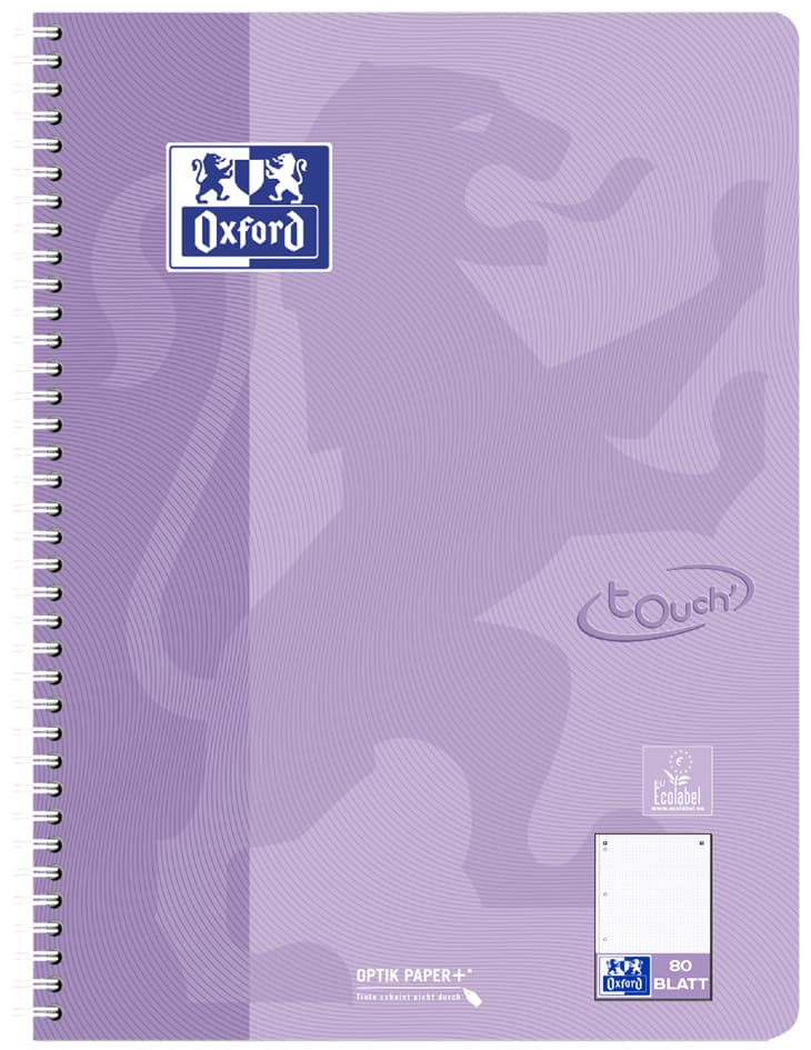 Oxford Collegeblock Touch Pastell, Din A4+, Dotted