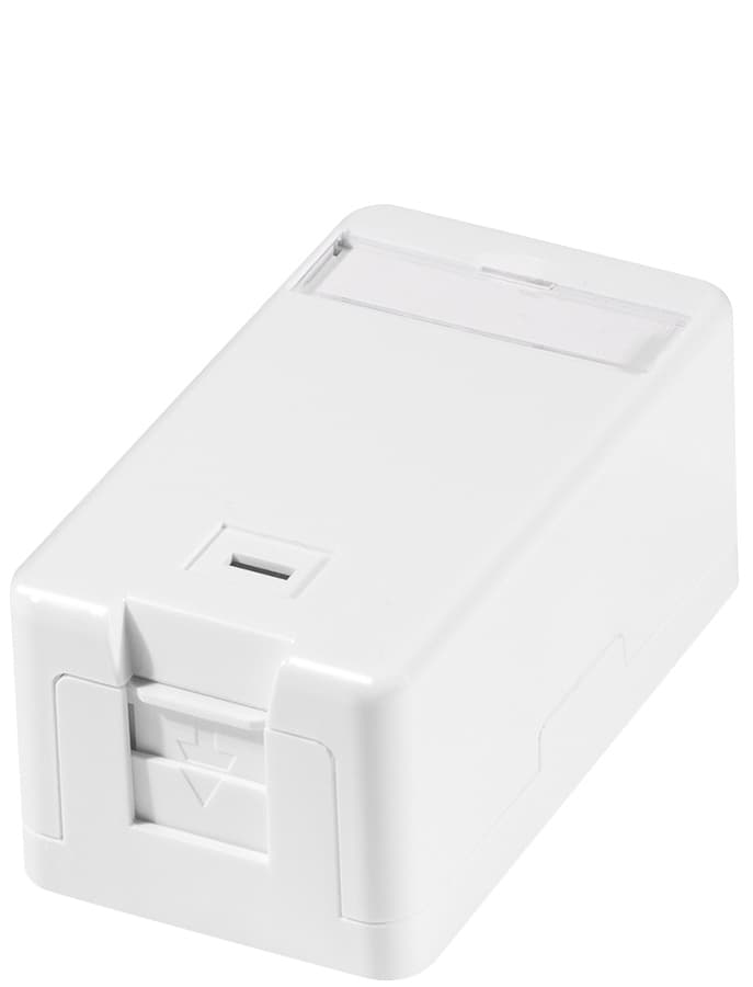 Logilink Aufputzdose Für Keystone Module, 1-Fach, Weiß
