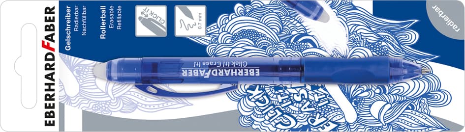 Eberhard Faber Gelschreiber Click It! Erase It!, Blau