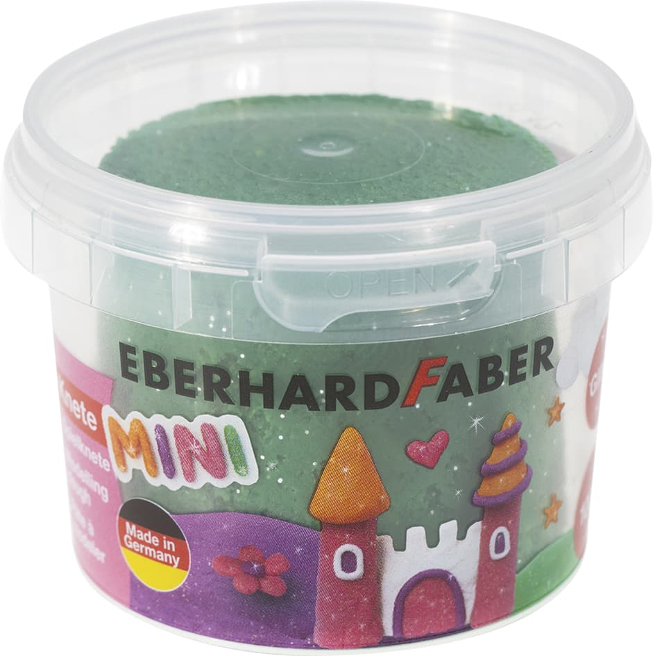 Eberhard Faber Spielknete Glitzer, Grün-Glitzer, 100 G Dose