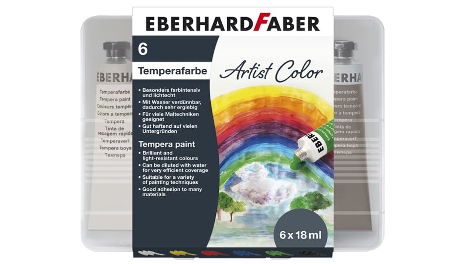 Eberhard Faber Temperafarbe Artist Color, 6er Etui